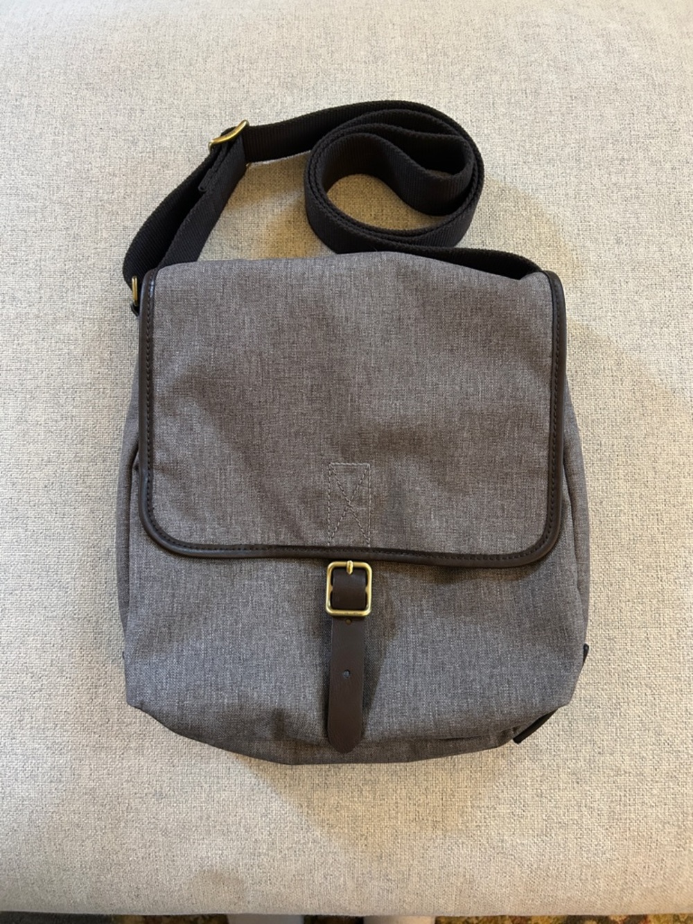 Fossil Canvas Crossbody Messenger Bag